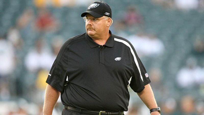 Andy Reid Carted Onto Field To Shake Hands With Sean Payton