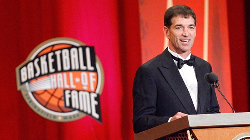 John Stockton Assists Hall Of Fame Officials In Setting Up Induction Ceremony