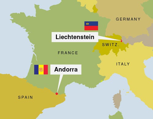 Liechtenstein, Andorra Forced To Fight By Larger Countries