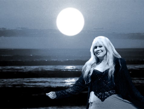 Stevie Nicks Dancing Alone On Beach Under Full Moon