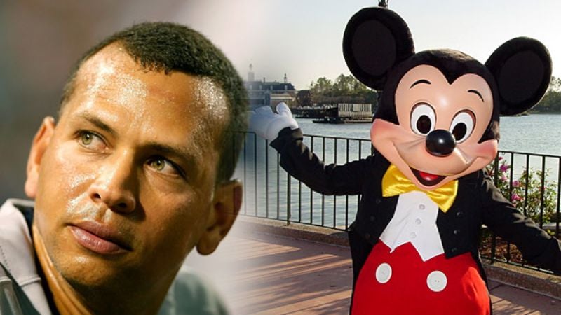 Mickey Mouse Noticeably Avoids A-Rod During Trip To Disney World