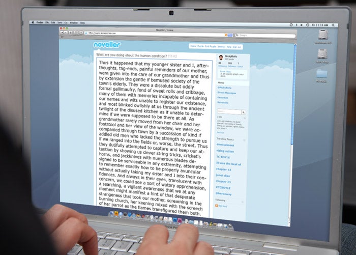 New 'Noveller' Allows People To Post Novels They Write During Course Of Their Day