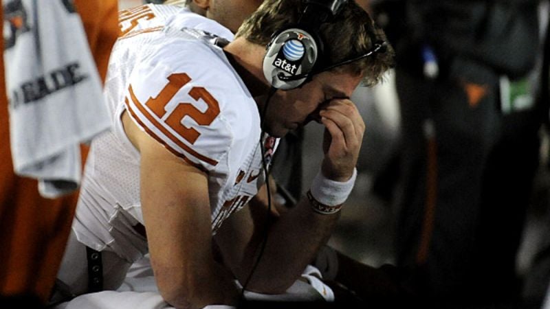 Colt McCoy's Unusually Tragic Boyhood Dream Comes True