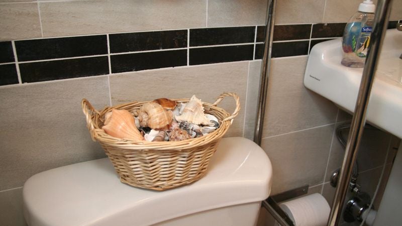 Seashells Transform Suburban Bathroom Into Tropical Hideaway