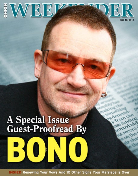 A Special Issue Guest-Proofread By Bono