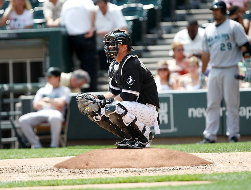 Jealous A.J. Pierzynski Builds Catcher's Mound