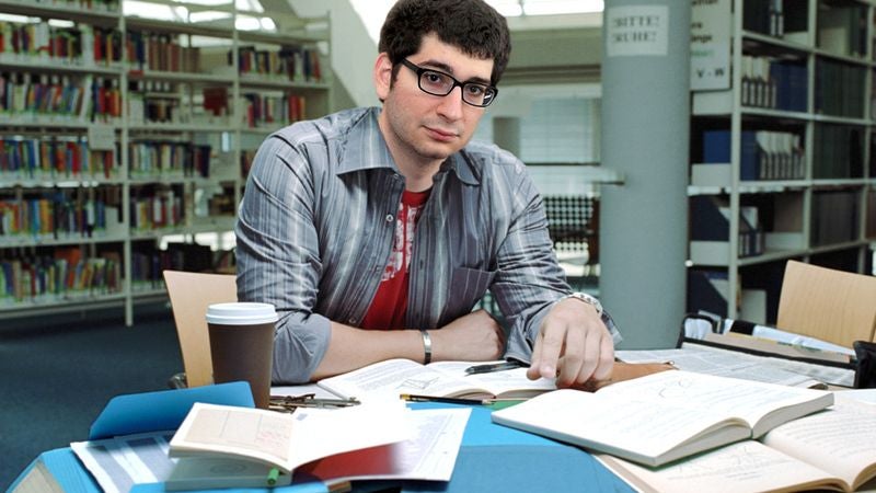 Guy Excited About Party Studying Up On History Of Parties