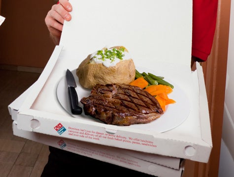 Domino’s Surprises Customer With Nice Steak Dinner