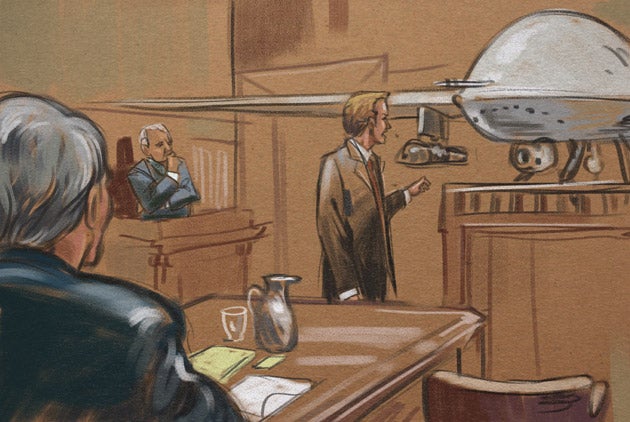 Courtroom Drawings Of Military Drone TR425