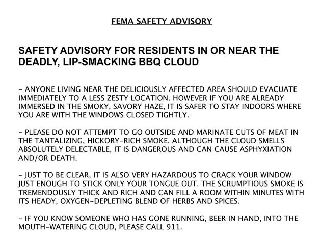 FEMA Releases BBQ-Related Safety Advisory For Midwest