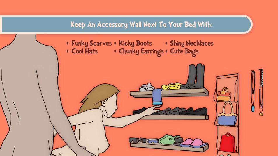 Keep An Accessory Wall Next To Your Bed