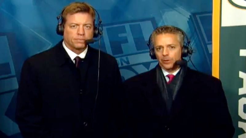 Joe Buck Walks In On Troy Aikman Covering NFL Game With Another Man