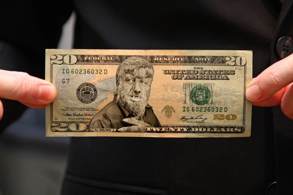 Treasury Department Releases New 'Monsters Of The Silver Screen' $20 Bill