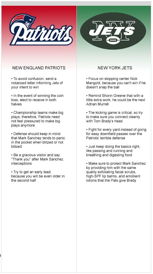 Jets vs. Patriots