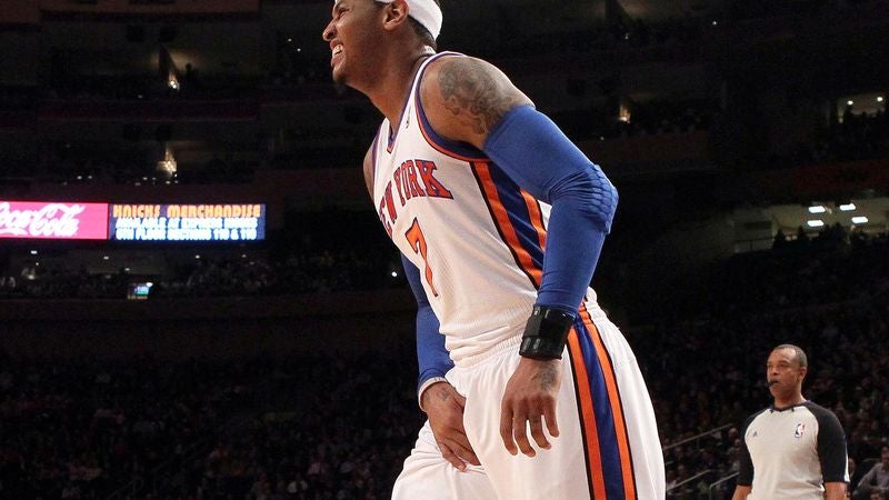 Knicks Doctors Continue Carefully Reinjuring Carmelo Anthony's Groin