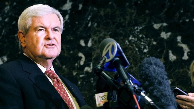 Handlers Constantly Reminding Gingrich To Stay On Uninspiring, Belittling Message