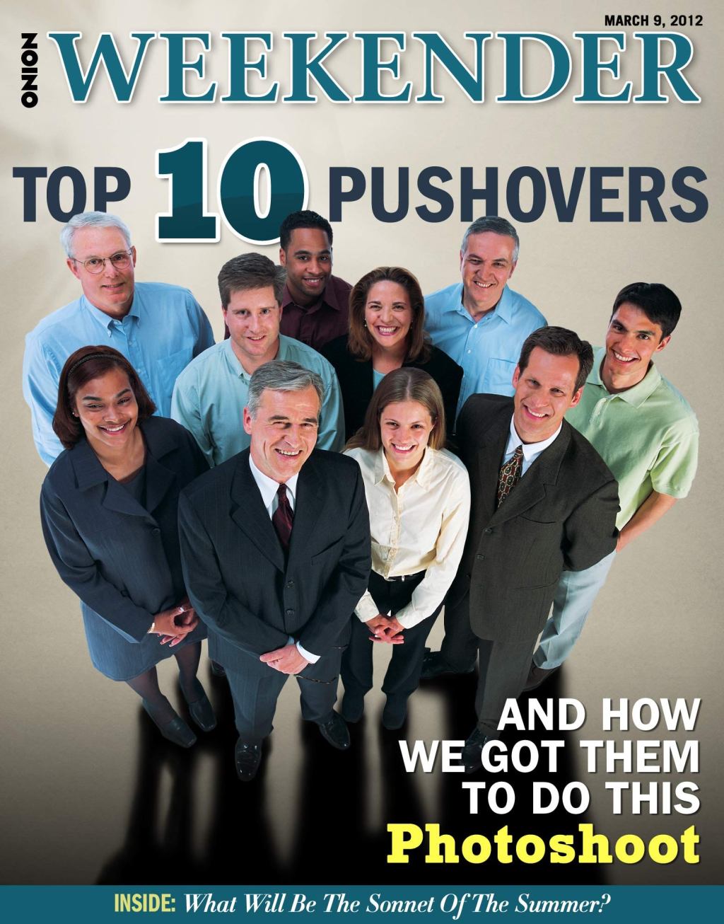 Top 10 Pushovers And How We Got Them To Do This Photoshoot