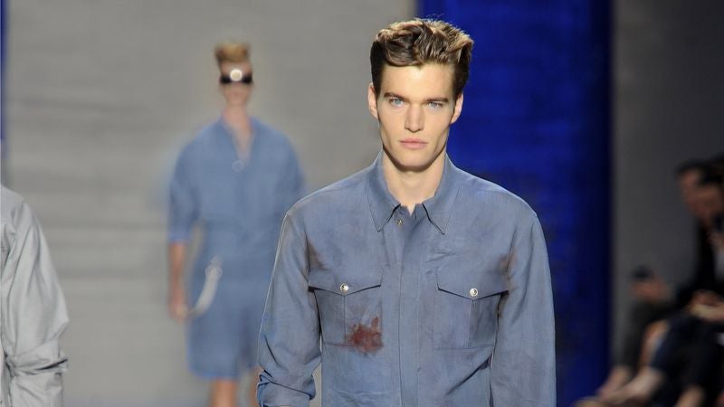 Depressed Ralph Lauren Releases New Wrinkled Dress Shirt With Marinara Stain On It