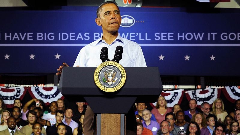 Obama Launches More Realistic 'I Have Big Ideas But We'll See How It Goes' Campaign Slogan