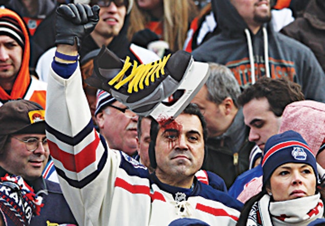 Jubilant Rangers Throw Skates Into Stands