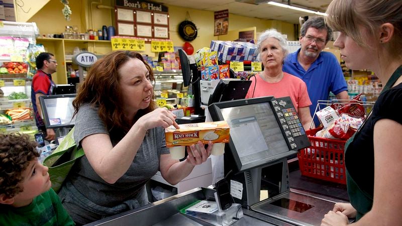 Middle-Aged Woman Angrily Demanding Price Check On Rice Pudding Was Once Carefree Youth, Onlookers Speculate