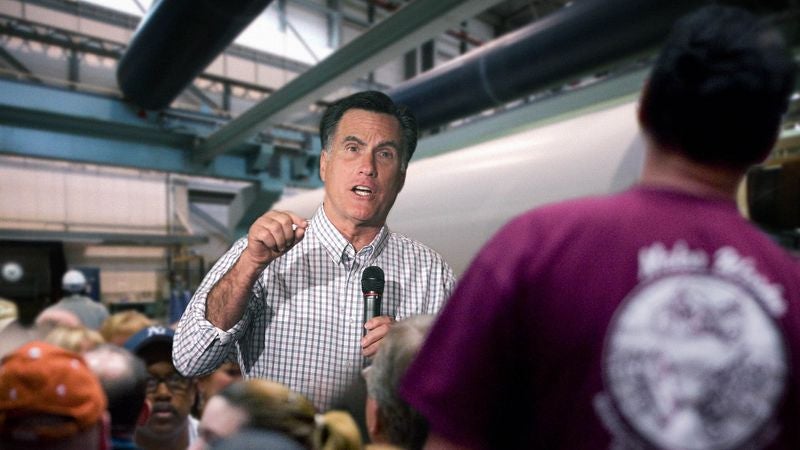 Romney Spends Most Of Factory Visit Yelling At Employees To Work Harder