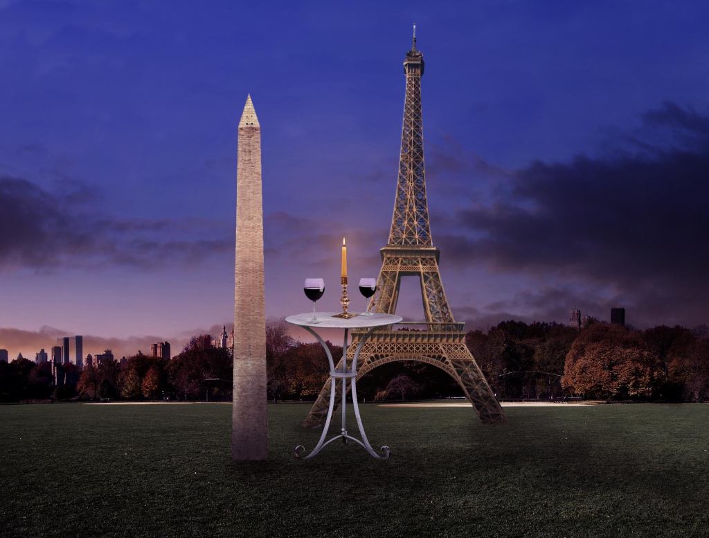 Washington Monument Set Up On Blind Date With Eiffel Tower