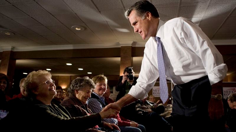 Romney Tailors Nursing Home Visit To Those Who Will Still Be Alive On Election Day