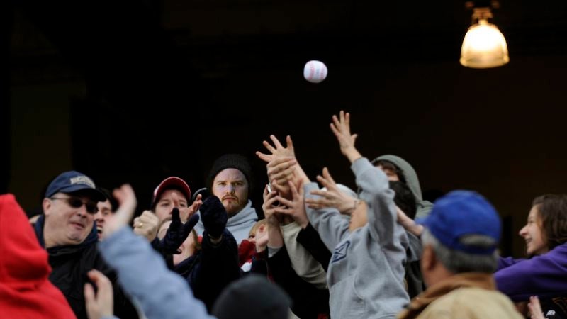 Creepy Fan In Bleachers Watching You More Than Game