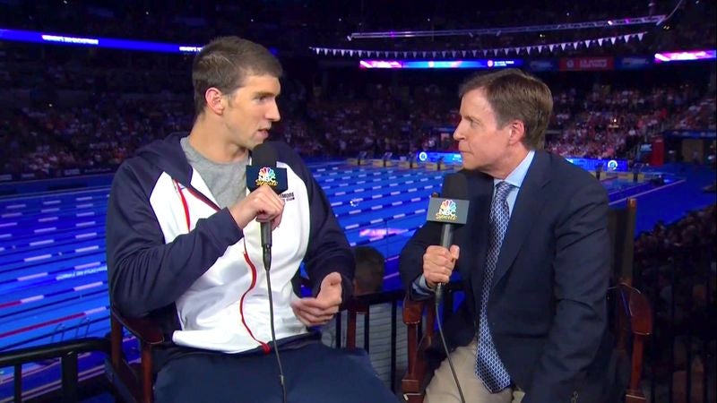 Michael Phelps Asks Bob Costas If He Wins Or Loses Tonight