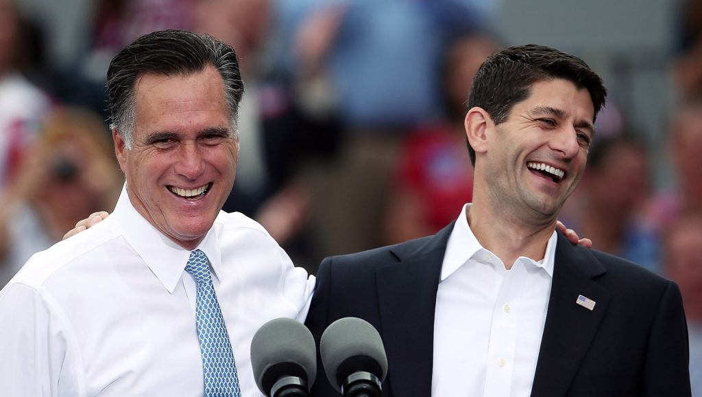 Mitt Romney, Paul Ryan To Awkwardly Hug, High Five For Next Three Months