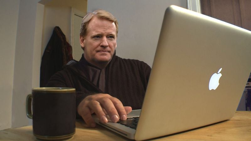 Frustrated Roger Goodell Trying To Find Live Stream Of Bears, Packers Game