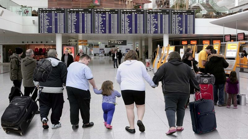 Everyone At Airport Delighted By Chubby Family Rapidly Waddling Toward Gate