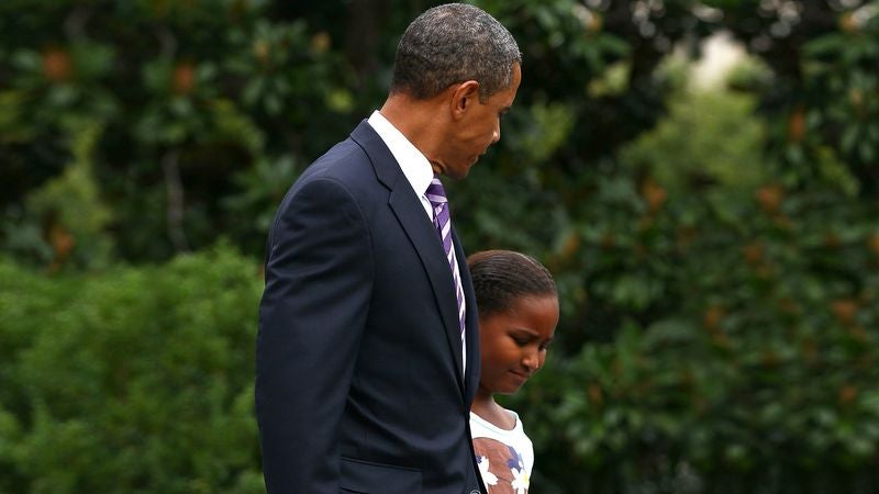 Sasha Obama Asks Father Why He Was Acting Like Such A Pussy During Debate