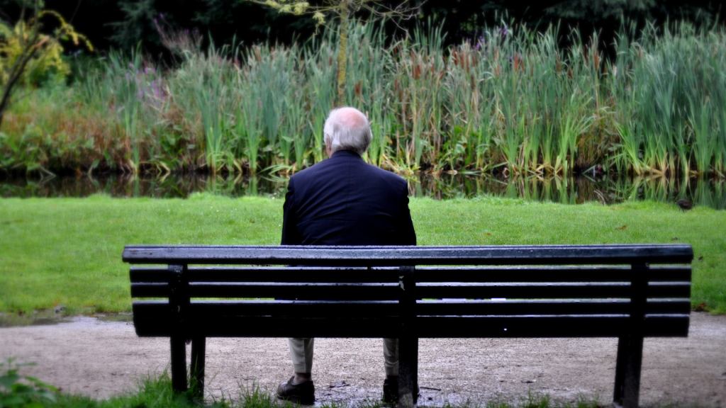 No Way Old Man In Park Not Thinking About Dead Wife