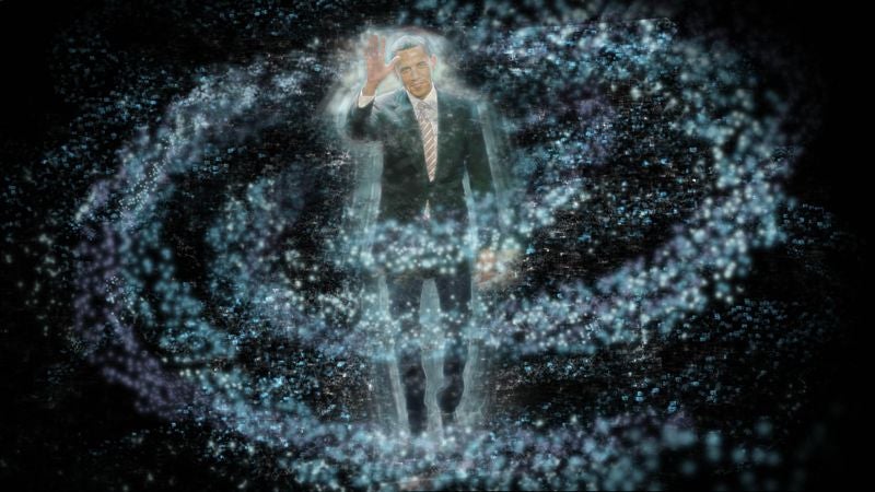 Obama Makes Surprise Visit To Quantum-Branching Multiverse On Alternate Hyperdimensional Plane