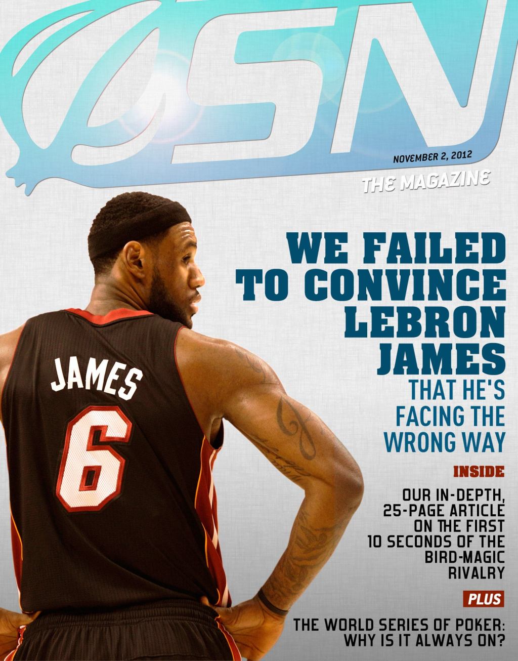 We Failed To Convince LeBron James That He's Facing The Wrong Way