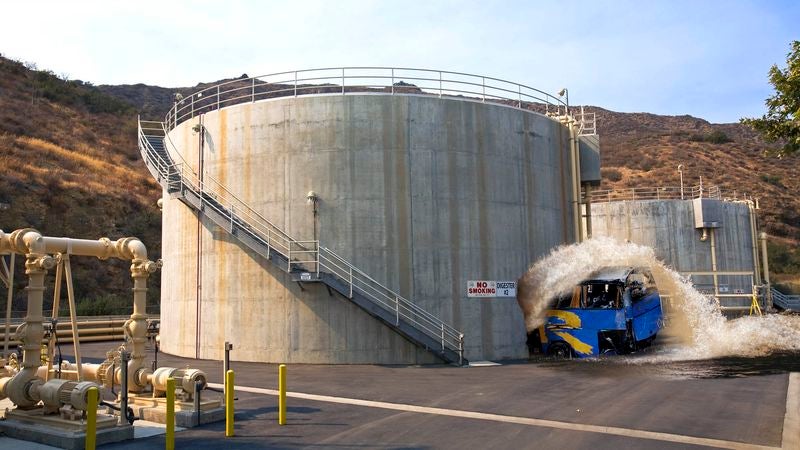 Bus Transporting Carnival Cruise Passengers Crashes Into Sewage Treatment Plant