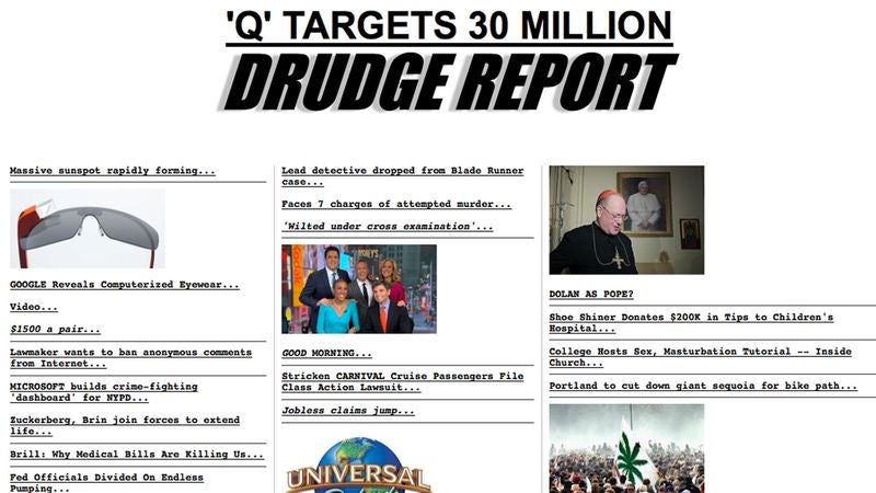 Sources: Hackers Vandalized Drudge Report For Last 15 Years