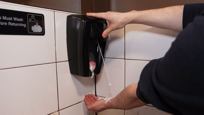 Torrent Of Soap Issues From Wildly Unexpected Part Of Dispenser