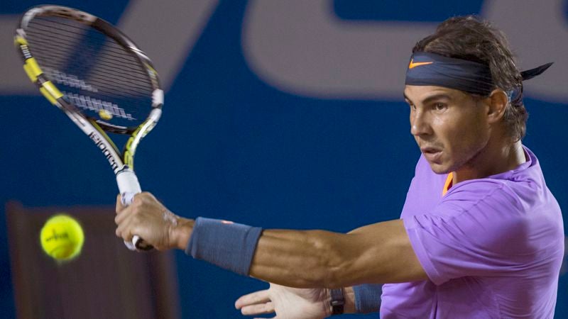 Nadal Hits Shot Super Low To The Net