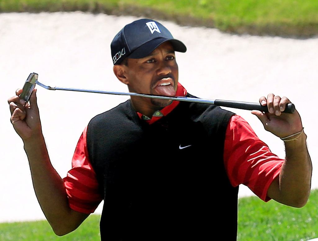 Tiger Woods Adds New Celebration Where He Slowly Licks Shaft Of Putter