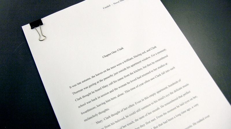 'Chapter 1: Clark,' Reports Awful Manuscript