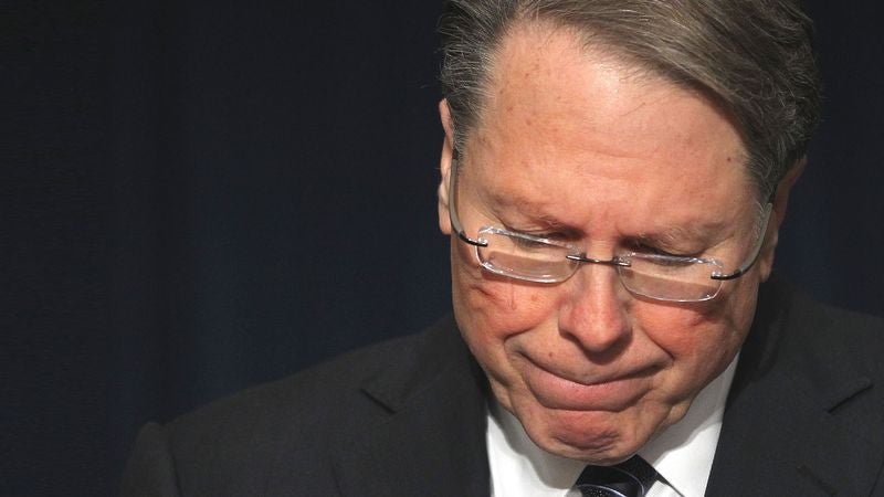 Emotional Wayne LaPierre Honors Victims Of Background Checks