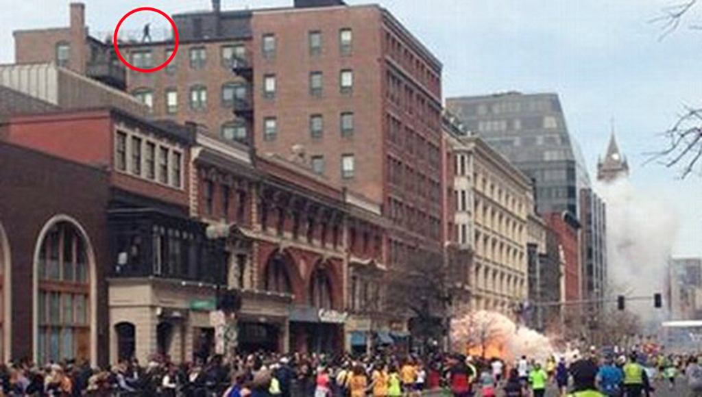 Guy On Roof Starting To Think He Might Get Away With It