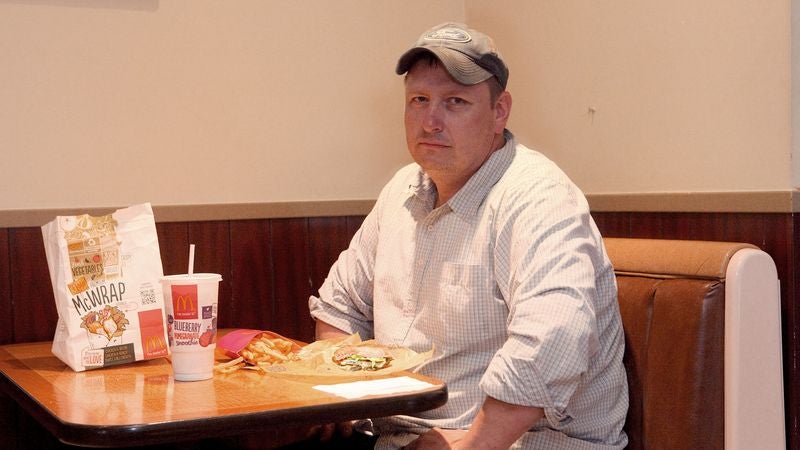 Man Eating McChicken Sandwich Can Tell McDonald's Switched Up Antibiotics