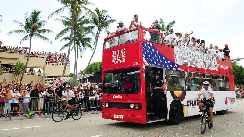 City Of Miami Delighted By Impromptu Parade