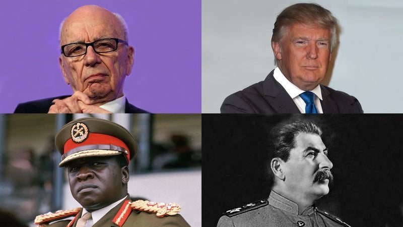 Rupert Murdoch, Donald Trump, Idi Amin, Joseph Stalin Celebrate Heat Victory