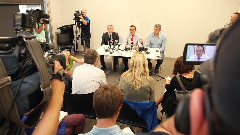 Audience At Press Conference Relieved To Hear Steps Will Be Taken