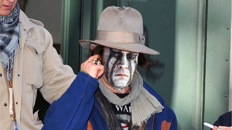 Terrified Johnny Depp Unable To Remove Tonto Makeup